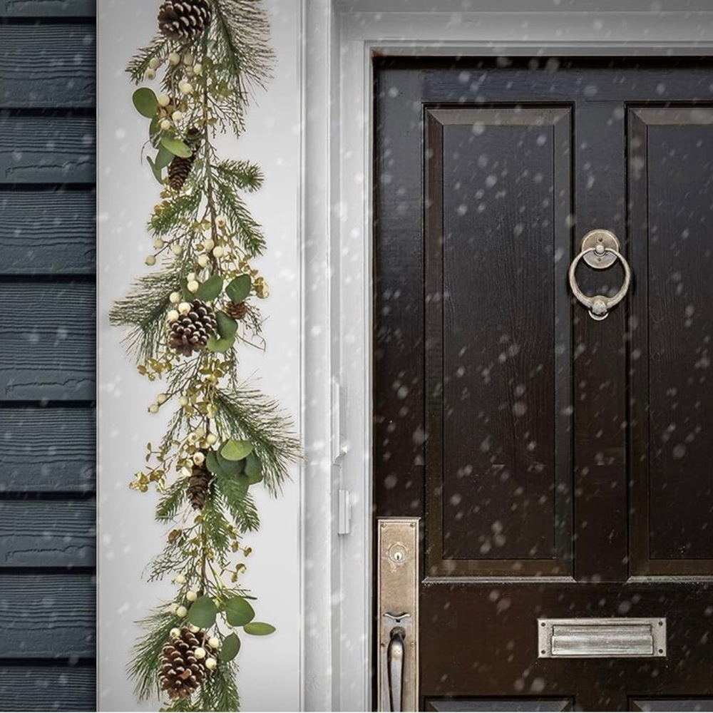COPY - HGTV Home Collection Unlit Artificial Christmas Garland, Mixed Branch Ti…